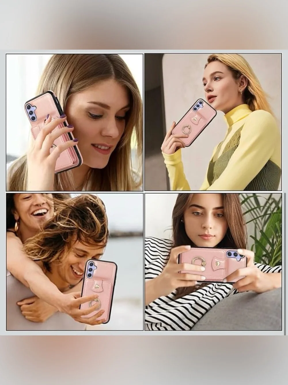 As U Wish Pink Crossbody Phone Wallet Case with Strap Samsung (S) 10